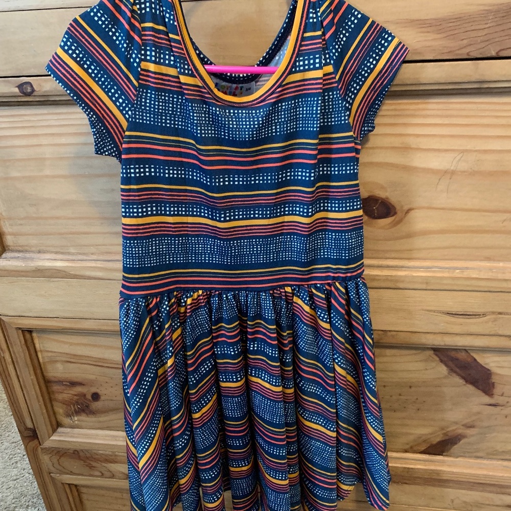 3/4 dot dot smile cap dress EUC